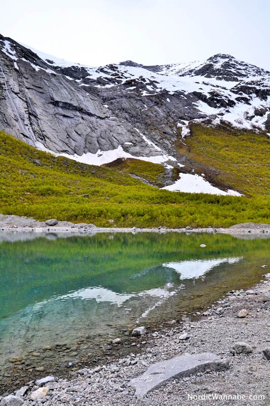 Olden, Stryn, Norwegen, Skandinavien, Blog, Kreuzfahrt, NeoRomantica, Costa, Berge, Schnee, Natur, Wandern, Eis, Gletscher, Wald, Reisetipps