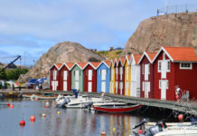 Smögen, Mittsommer, Hafen, Brygge, Schweden, Skandinavien, Blog, rote Holzhäuser, Einreisen nach Nordeuropa